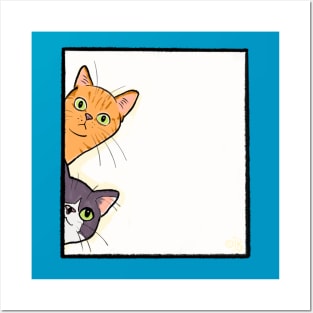 Nosey Cats Posters and Art